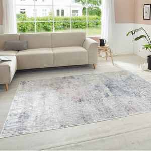 Vloerkleed Chameis - 200x290cm - Blauw Industrieel Vloerkleed - 123vloerkleed.nl is de online webshop voor vloerkleden en woonaccessoires.