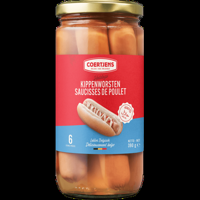 Coertjens 6 Kippenworsten 390 g bij Jumbo