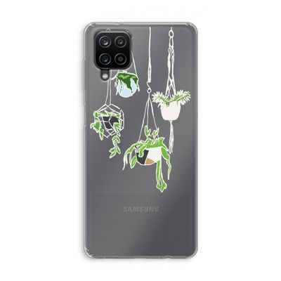Hang In There: Samsung Galaxy A12 Transparant Hoesje