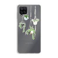 Hang In There: Samsung Galaxy A12 Transparant Hoesje