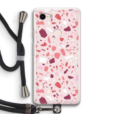 Terrazzo N°15: Pixel 3 Transparant Hoesje met koord