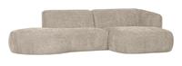 WOOOD Loungebank 'Polly' Rechts, 278cm, Woven, kleur Zand