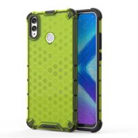 Schokbestendige honingraat PC + TPU Case voor Huawei Honor 8X (groen)