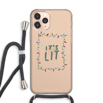 It's Lit: iPhone 11 Pro Transparant Hoesje met koord