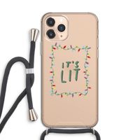 It's Lit: iPhone 11 Pro Transparant Hoesje met koord