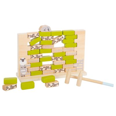 Small Foot houten wiebel muur spel