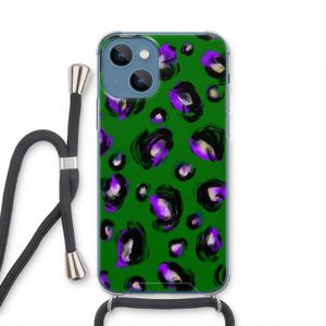Green Cheetah: iPhone 13 mini Transparant Hoesje met koord