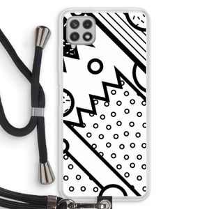 Pop Art #4: Samsung Galaxy A22 4G Transparant Hoesje met koord