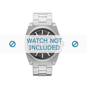 Diesel horlogeband DZ1614 Staal Zilver 24mm
