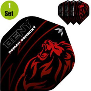 Mission Roman Benecky Dartflights - Zwart-Rood