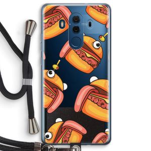 Hamburger: Huawei Mate 10 Pro Transparant Hoesje met koord