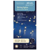 Lumineo draadverlichting zilverdraad 60 warm witte lampjes -295 cm - Lichtsnoeren - thumbnail