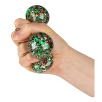Toi-Toys Fun knijpbal night gevuld met glittergel, 6cm