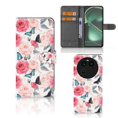 OPPO Find X6 Hoesje Butterfly Roses
