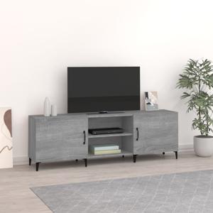 Tv-meubel 150x30x50 cm bewerkt hout grijs sonoma eikenkleurig