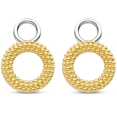 TI SENTO-Milano 9254SY Oorringbedels Bolletjes zilver goud-en zilverkleurig 12 mm