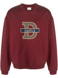 Drôle De Monsieur sweat en coton à motif tartan - Rouge