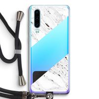 Biggest stripe: Huawei P30 Transparant Hoesje met koord