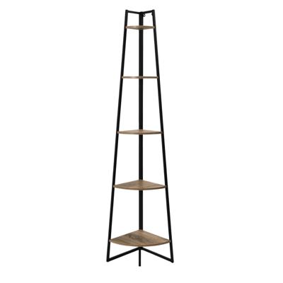 Wandrek staand - hoek - 5 plankjes - boekenplank - 34,5 x 180 cm Wandrek staand - hoek - 5 plankjes - boekenplank - 34,5 x 180 cm