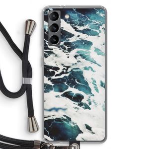 Golven: Samsung Galaxy S21 Transparant Hoesje met koord