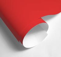 Mat rood vinyl stickervel kleuren