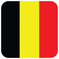 Belgische vlag bierviltjes - 15x stuks - vierkant - Belgie feestartikelen - Landen decoraties