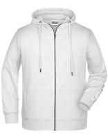 James & Nicholson JN8026 Men´s Zip-Hoody - /White - 3XL - thumbnail