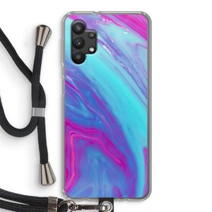 Zweverige regenboog: Samsung Galaxy A32 5G Transparant Hoesje met koord