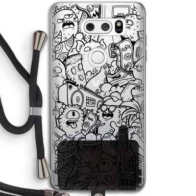 Vexx Black City : LG V30 Transparant Hoesje met koord