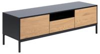 Tv-meubel Bronx MDF Zwart/Naturel 140cm - Giga Living - thumbnail