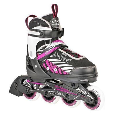 Hudora inline skates 29-32 zwart/roze