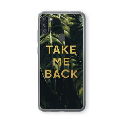 Take me back: Samsung Galaxy A11 Transparant Hoesje