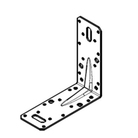 Waelbers Hoekanker m/ril 150x150x60x2,5mm zwart - 10 Stuk(s) - 4927.05