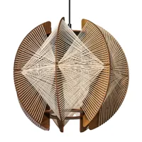Expo Trading Hanglamp Jessica Ø 50 cm bruin beige