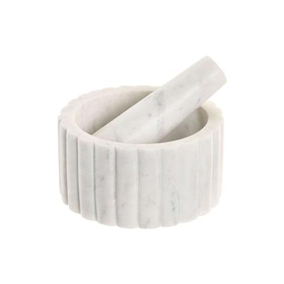 Keuken vijzel Home ESPRIT Marmer 12,5 x 12,5 x 7,5 cm