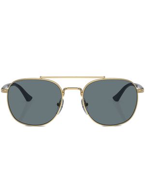 Persol lunettes de soleil à monture ronde - Or