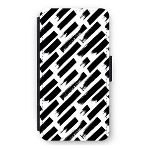 Zwarte vegen: iPhone 12 mini Flip Hoesje