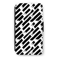 Zwarte vegen: iPhone 12 mini Flip Hoesje