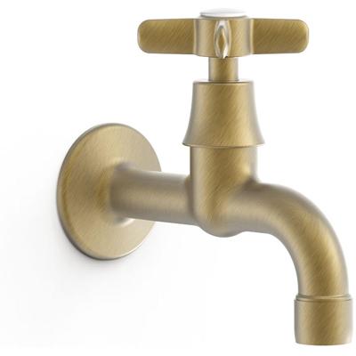 Fonteinkraan Tres Clasic Messing | Inbouw | Koudwater kraan | Vintage | Messing mat