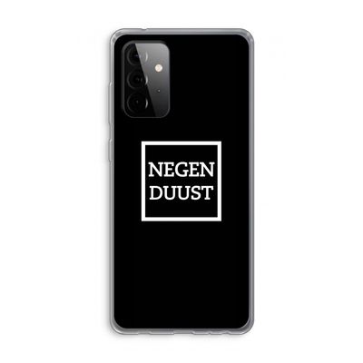 Negenduust black: Samsung Galaxy A72 Transparant Hoesje
