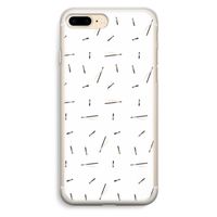 Hipster stripes: iPhone 7 Plus Transparant Hoesje