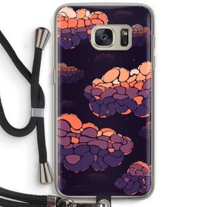 Patroon Wolken: Samsung Galaxy S7 Transparant Hoesje met koord