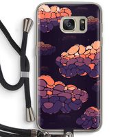 Patroon Wolken: Samsung Galaxy S7 Transparant Hoesje met koord