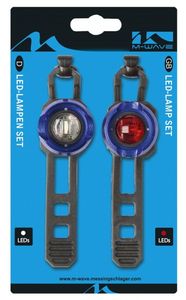 M-Wave Verlichtingsset Apollon Mini A LED Batterij Blauw M-Wave Verlichtingsset Apollon Mini A LED Batterij Blauw