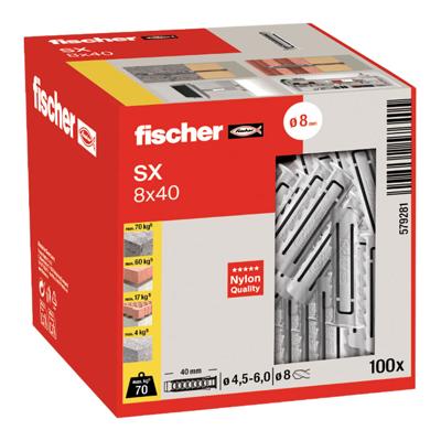 Studs Fischer sx Ø 8 x 40 mm (100 Stuks)