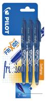 Rollerpen pilot frixion bl-fr7 m 3st blauw