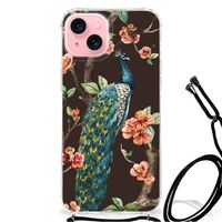 iPhone 15 Plus Case Anti-shock Pauw met Bloemen