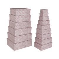 Set decoratieve dozen Versa Rood Karton Rozen (15 Onderdelen)