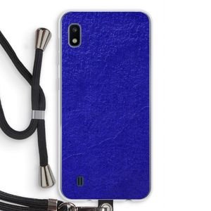 Majorelle Blue: Samsung Galaxy A10 Transparant Hoesje met koord