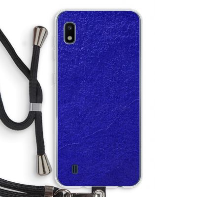 Majorelle Blue: Samsung Galaxy A10 Transparant Hoesje met koord